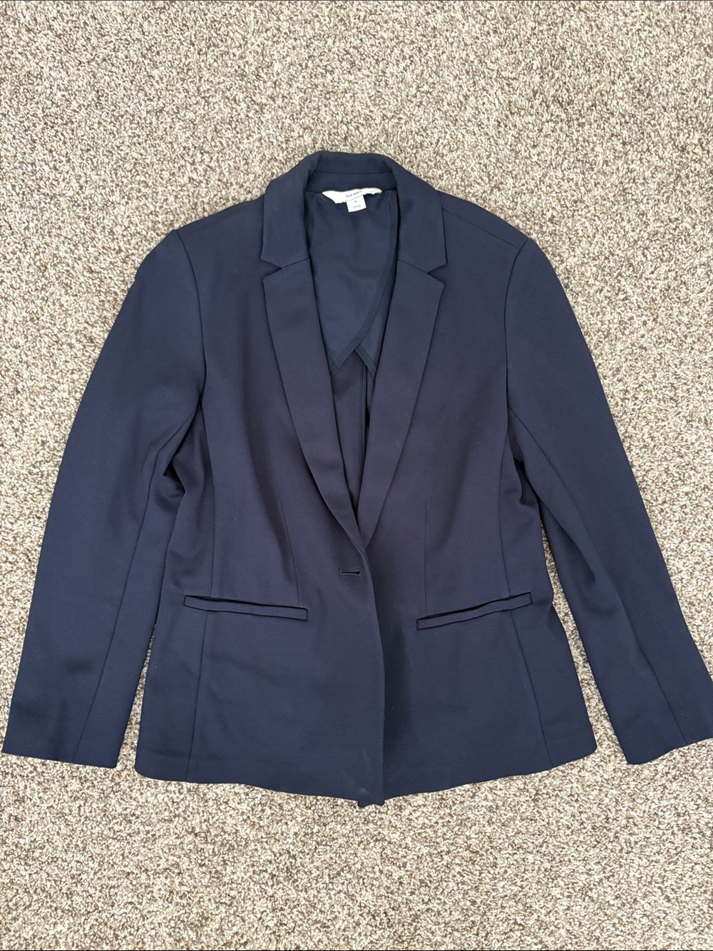 Women's Navy Single-Button Blazer